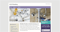 Desktop Screenshot of denhamspringsplumber.com
