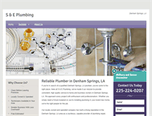 Tablet Screenshot of denhamspringsplumber.com